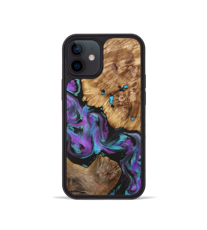 iPhone 12 mini Wood Phone Case - Ransom (Purple, 823205)