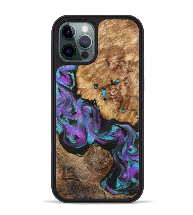 iPhone 12 Pro Max Wood Phone Case - Ransom (Purple, 823205)