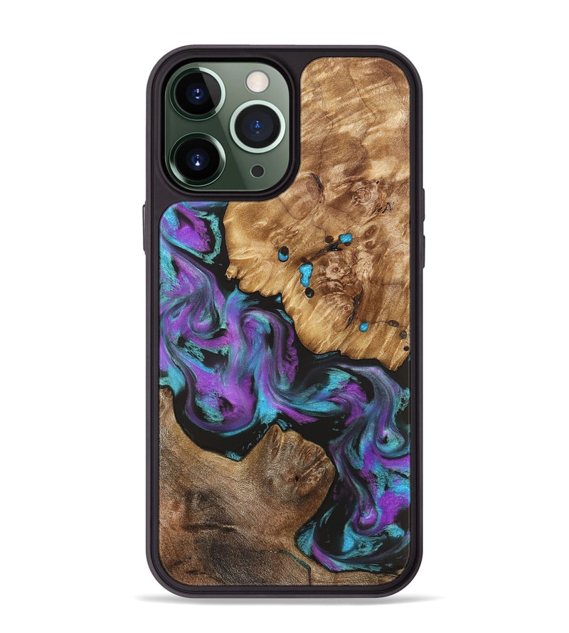 iPhone 13 Pro Max Wood Phone Case - Ransom (Purple, 823205)