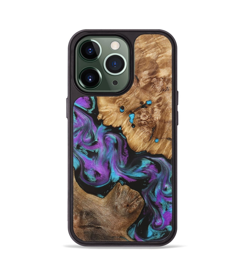 iPhone 13 Pro Wood Phone Case - Ransom (Purple, 823205)