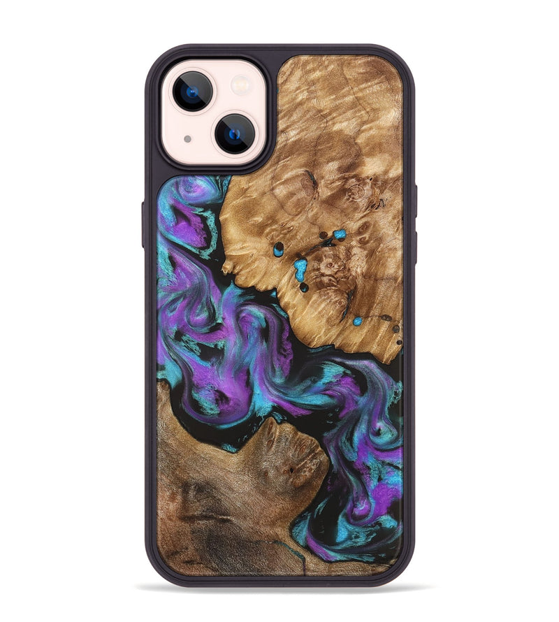 iPhone 14 Plus Wood Phone Case - Ransom (Purple, 823205)