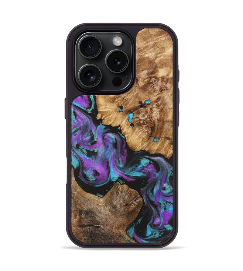 iPhone 16 Pro Wood Phone Case - Ransom (Purple, 823205)