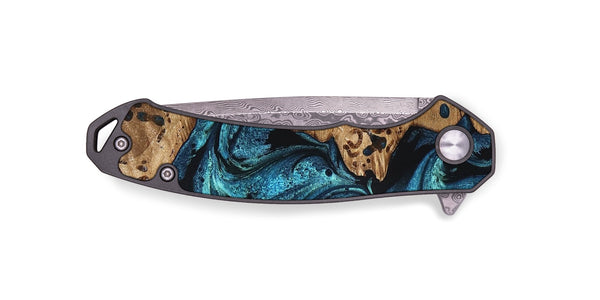 EDC Wood Pocket Knife - Kylan (Blue, 823207)