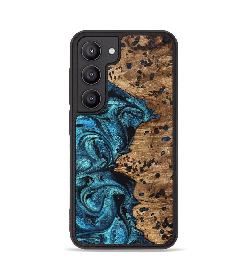 Galaxy S23 Wood Phone Case - Kylan (Blue, 823207)
