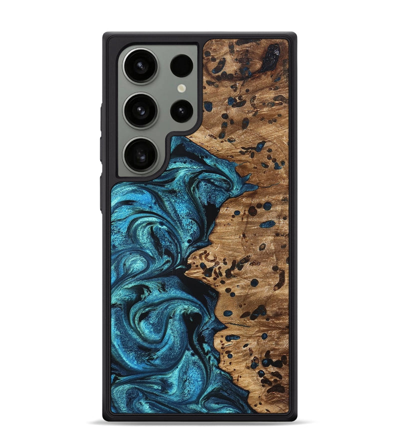 Galaxy S24 Ultra Wood Phone Case - Kylan (Blue, 823207)