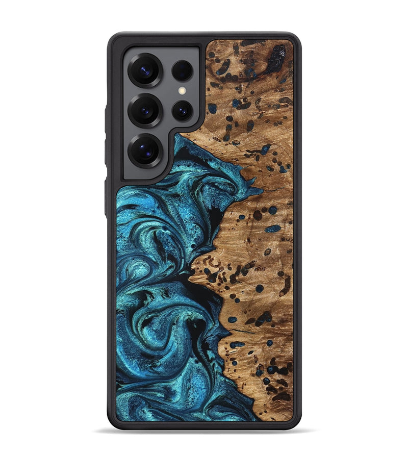 Galaxy S25 Ultra Wood Phone Case - Kylan (Blue, 823207)