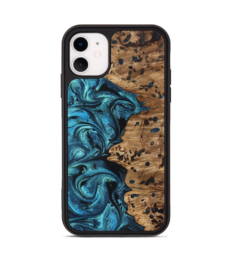 iPhone 11 Wood Phone Case - Kylan (Blue, 823207)