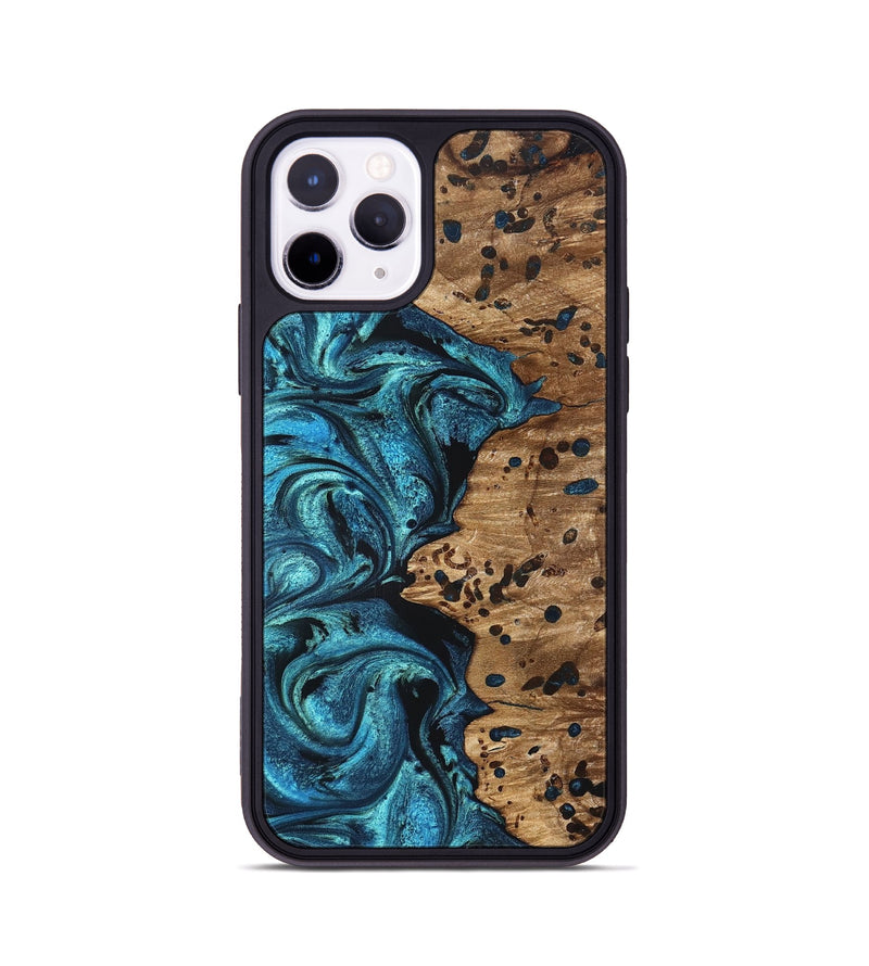 iPhone 11 Pro Wood Phone Case - Kylan (Blue, 823207)