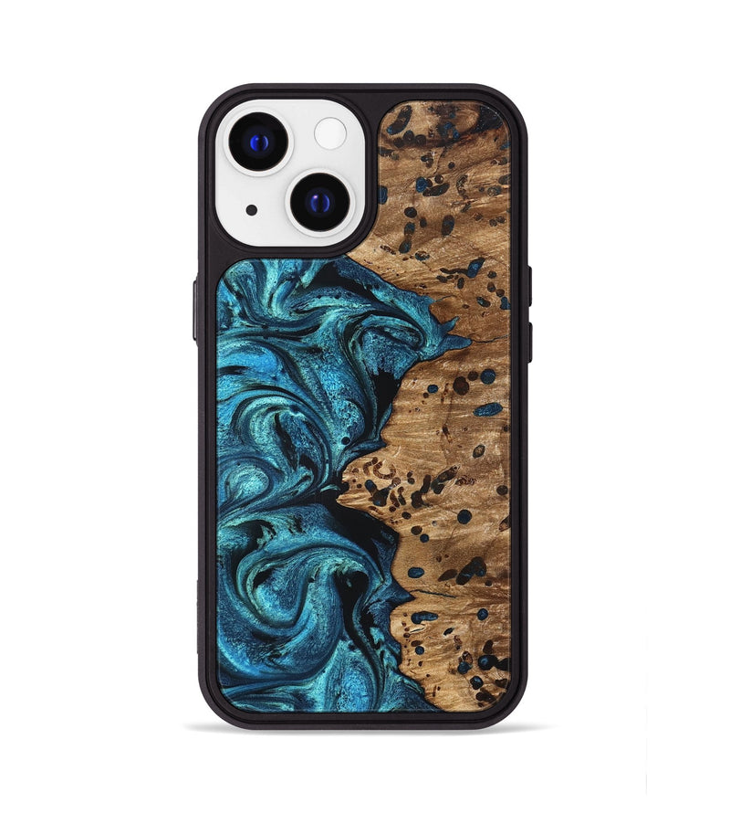 iPhone 13 Wood Phone Case - Kylan (Blue, 823207)
