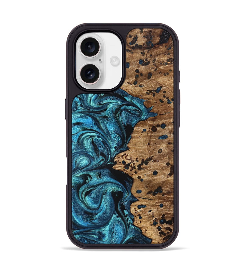 iPhone 17 Wood Phone Case - Kylan (Blue, 823207)