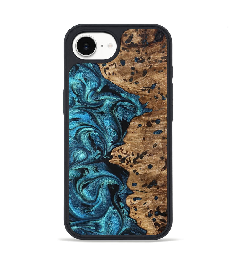 iPhone 17e Wood Phone Case - Kylan (Blue, 823207)