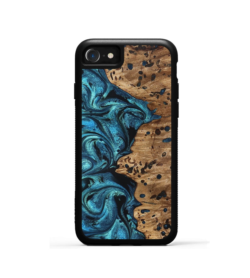 iPhone SE Wood Phone Case - Kylan (Blue, 823207)