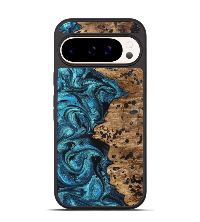 Pixel 9 Wood Phone Case - Kylan (Blue, 823207)