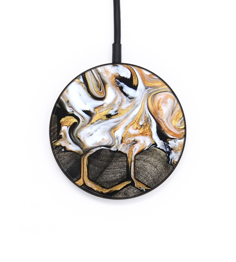 Circle Wood Wireless Charger - Libbie (Pattern, 823209)