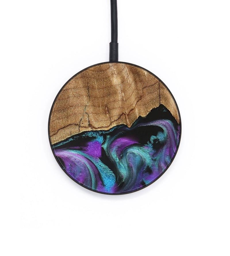 Circle Wood Wireless Charger - Preston (Purple, 823214)