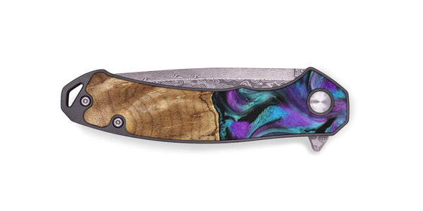 EDC Wood Pocket Knife - Preston (Purple, 823214)