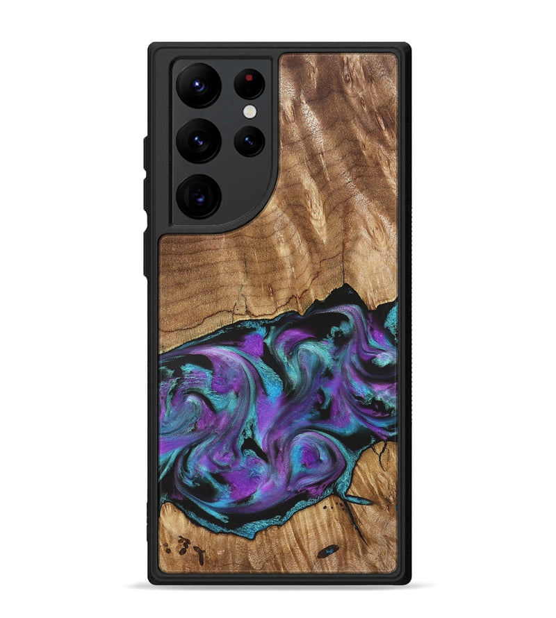 Galaxy S22 Ultra Wood Phone Case - Preston (Purple, 823214)