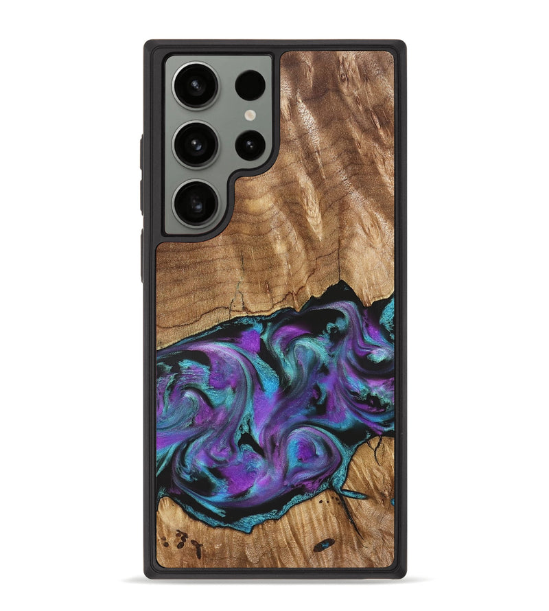 Galaxy S23 Ultra Wood Phone Case - Preston (Purple, 823214)