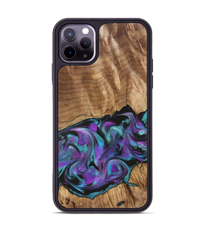 iPhone 11 Pro Max Wood Phone Case - Preston (Purple, 823214)
