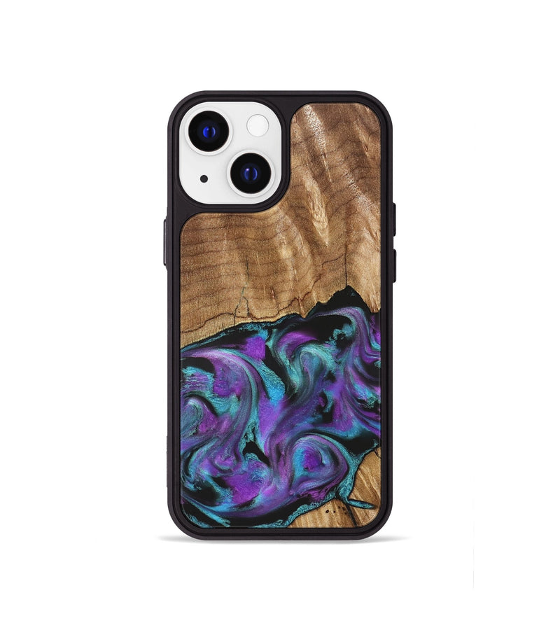 iPhone 13 mini Wood Phone Case - Preston (Purple, 823214)
