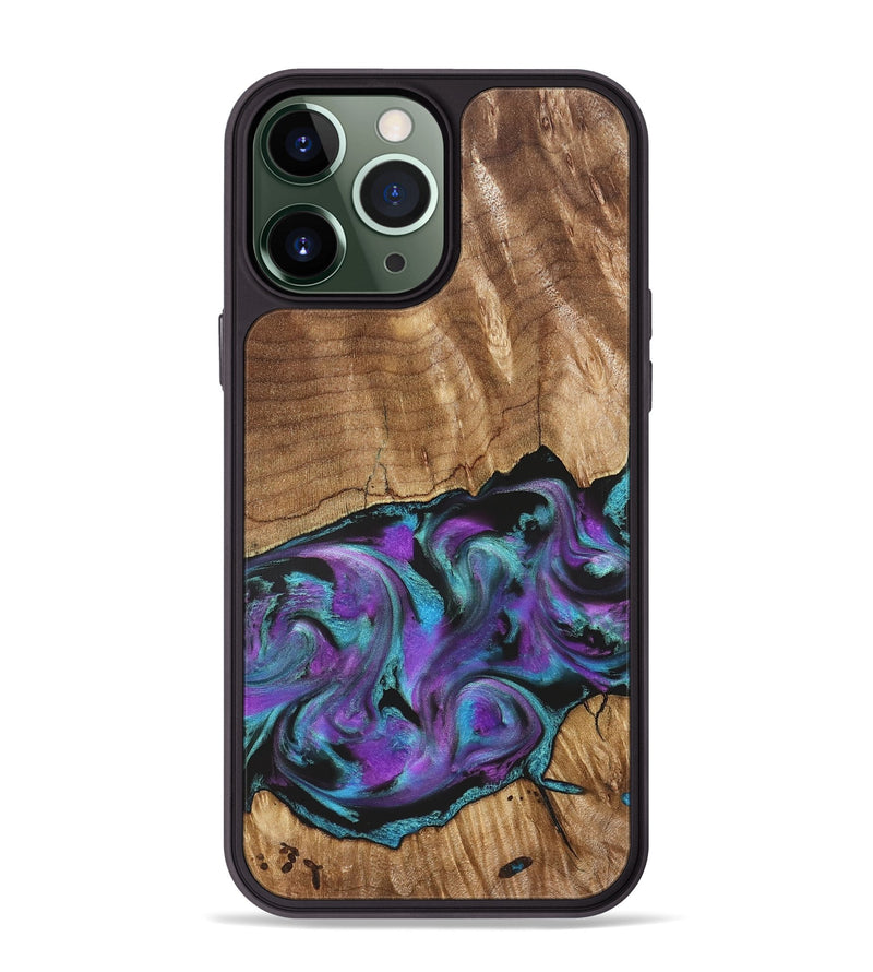 iPhone 13 Pro Max Wood Phone Case - Preston (Purple, 823214)