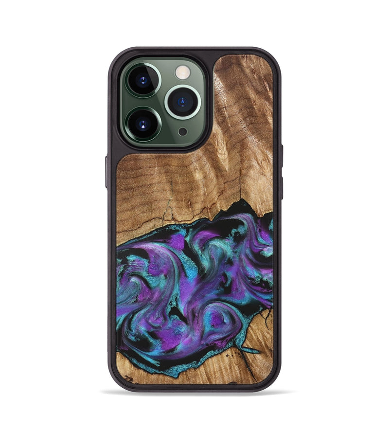 iPhone 13 Pro Wood Phone Case - Preston (Purple, 823214)