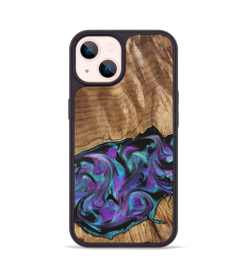 iPhone 14 Wood Phone Case - Preston (Purple, 823214)