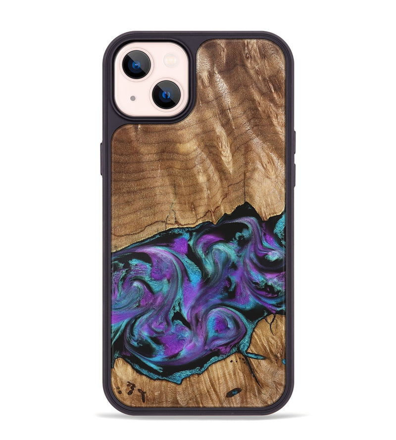 iPhone 14 Plus Wood Phone Case - Preston (Purple, 823214)