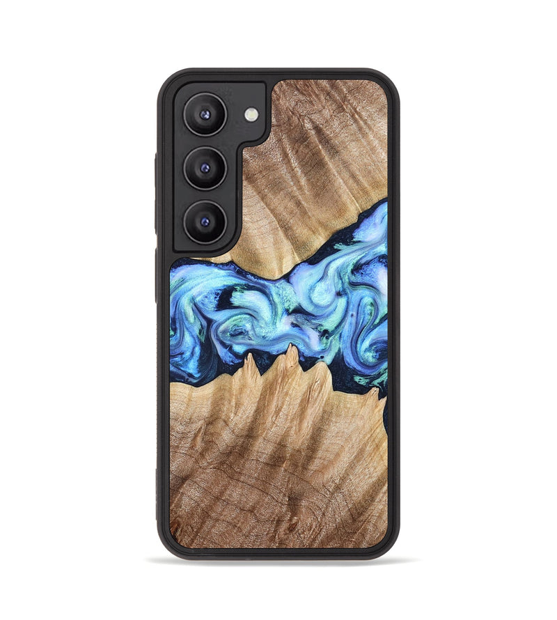 Galaxy S23 Wood Phone Case - Kip (Blue, 823215)