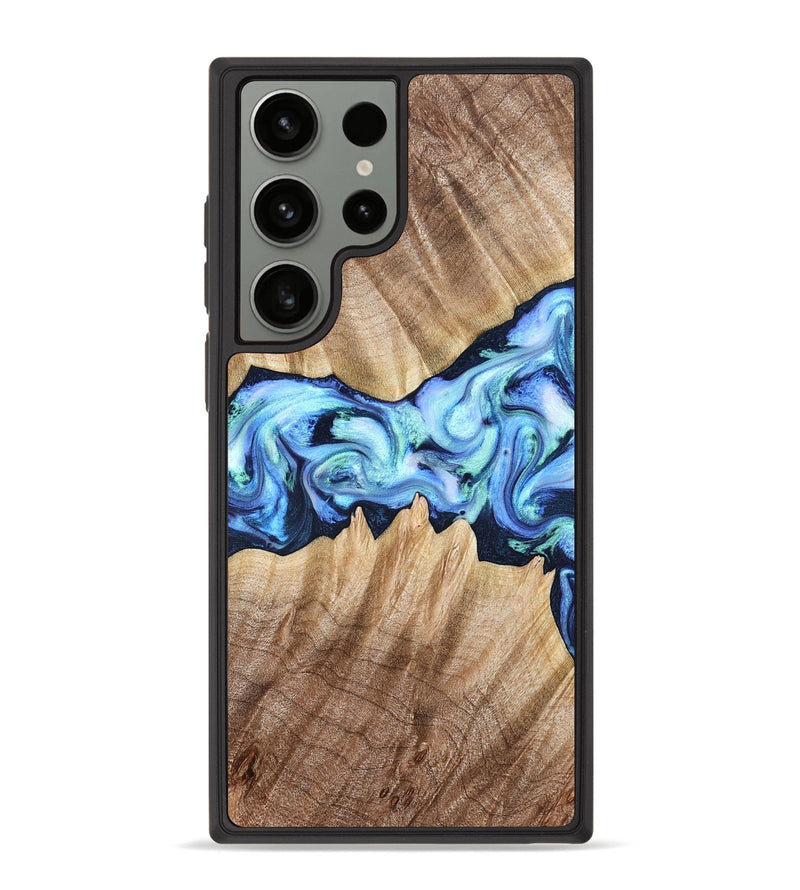 Galaxy S23 Ultra Wood Phone Case - Kip (Blue, 823215)