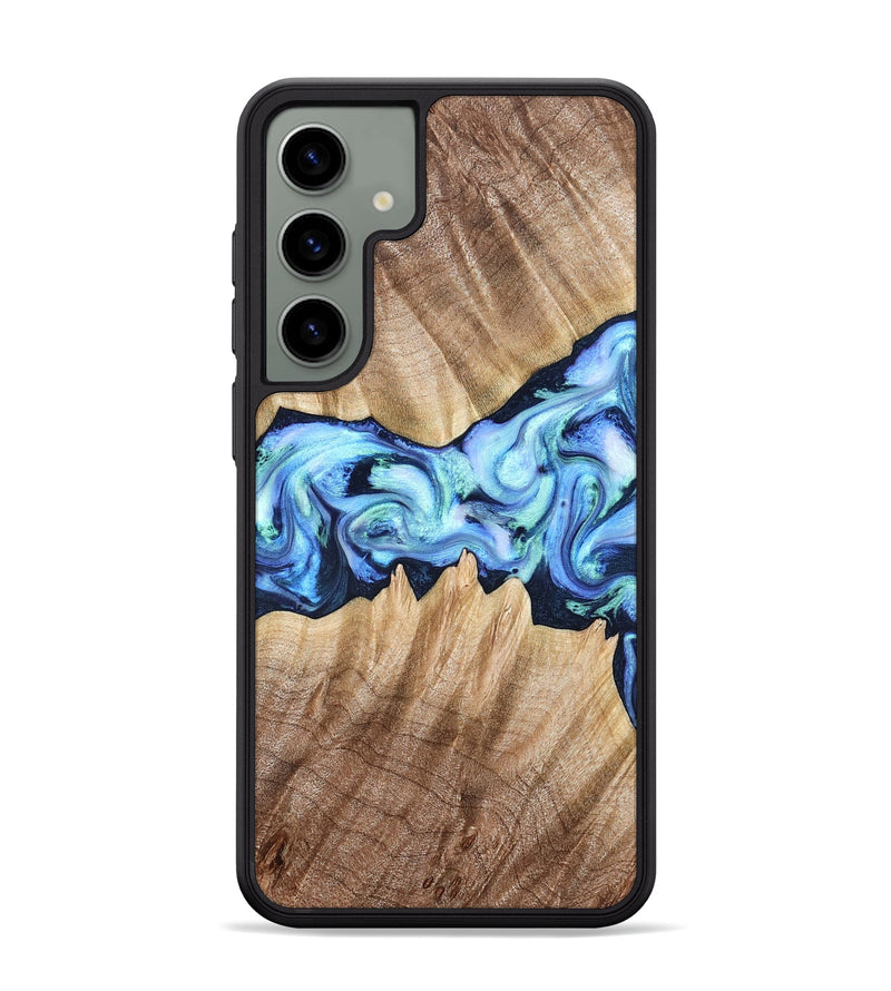 Galaxy S24 Plus Wood Phone Case - Kip (Blue, 823215)