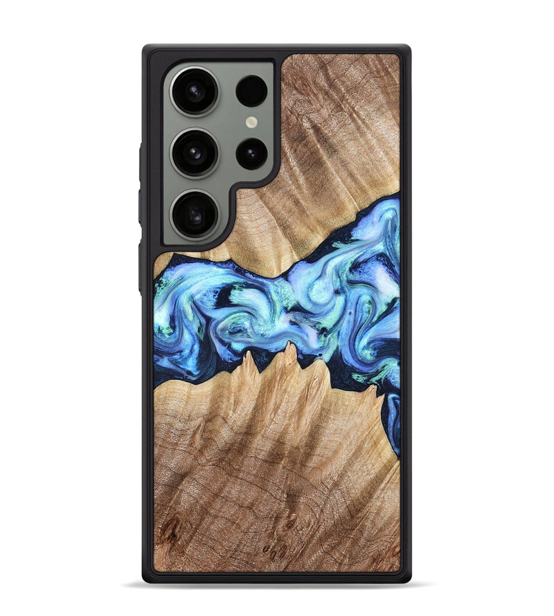 Galaxy S24 Ultra Wood Phone Case - Kip (Blue, 823215)