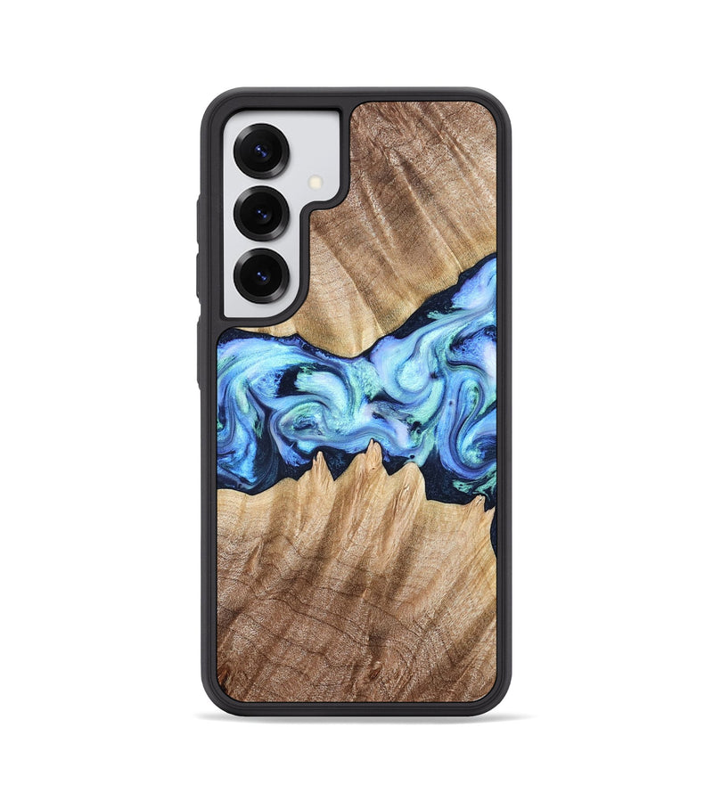 Galaxy S25 Wood Phone Case - Kip (Blue, 823215)