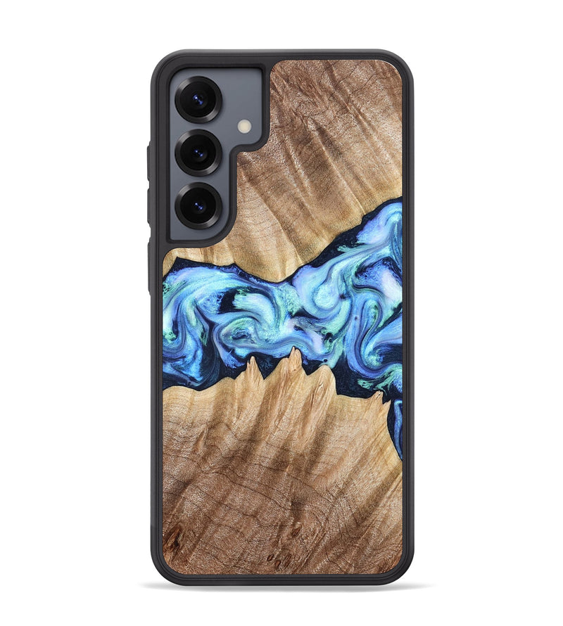 Galaxy S25 Plus Wood Phone Case - Kip (Blue, 823215)