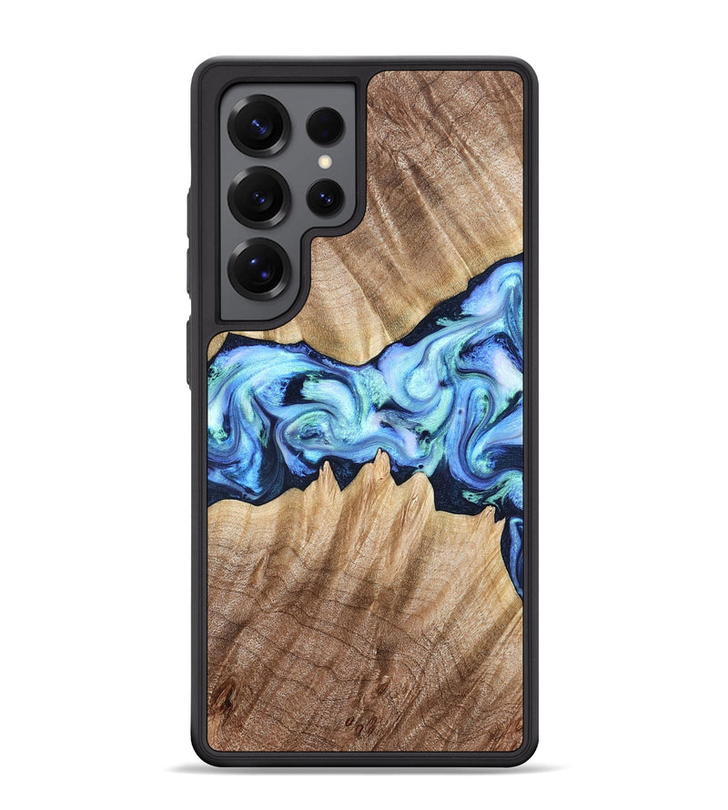 Galaxy S25 Ultra Wood Phone Case - Kip (Blue, 823215)