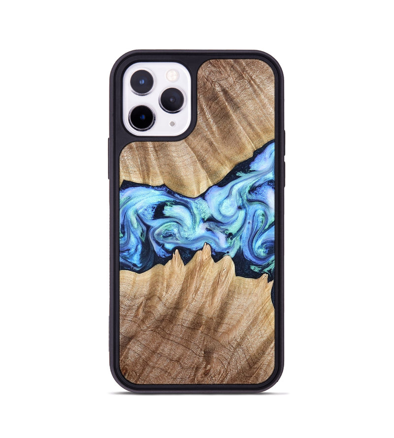 iPhone 11 Pro Wood Phone Case - Kip (Blue, 823215)
