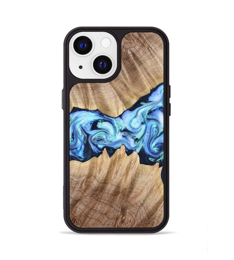 iPhone 13 Wood Phone Case - Kip (Blue, 823215)
