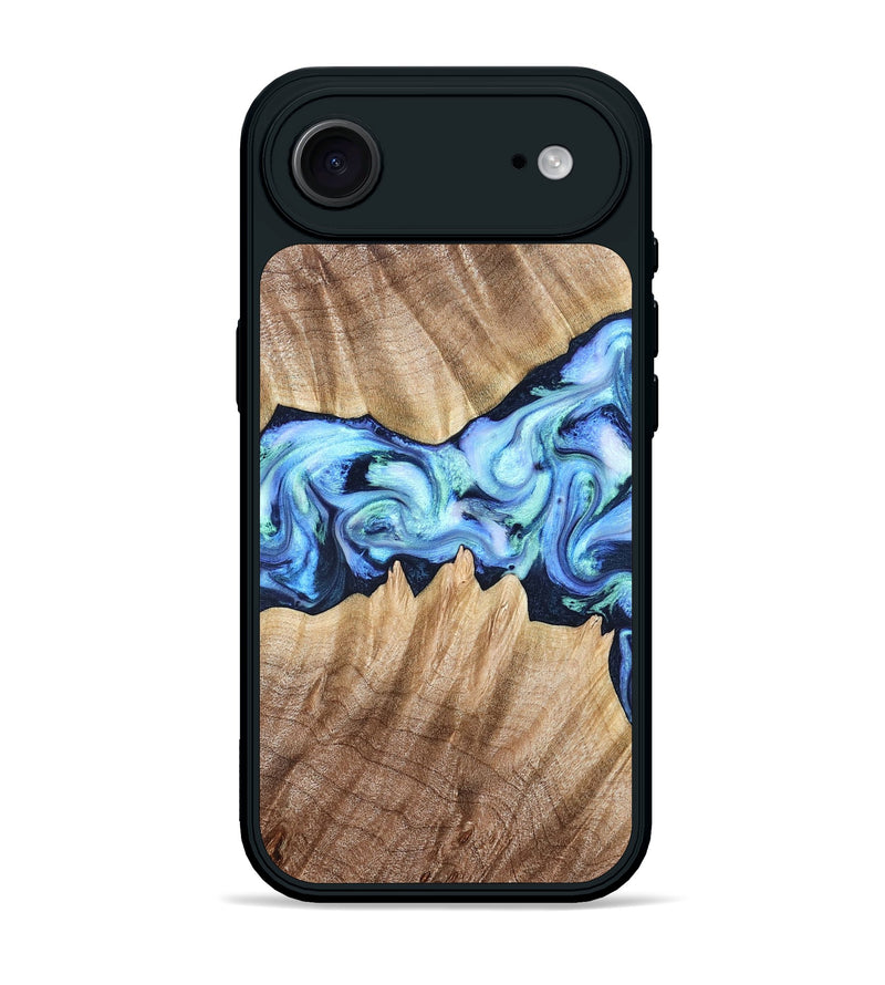iPhone 17 Air Wood Phone Case - Kip (Blue, 823215)