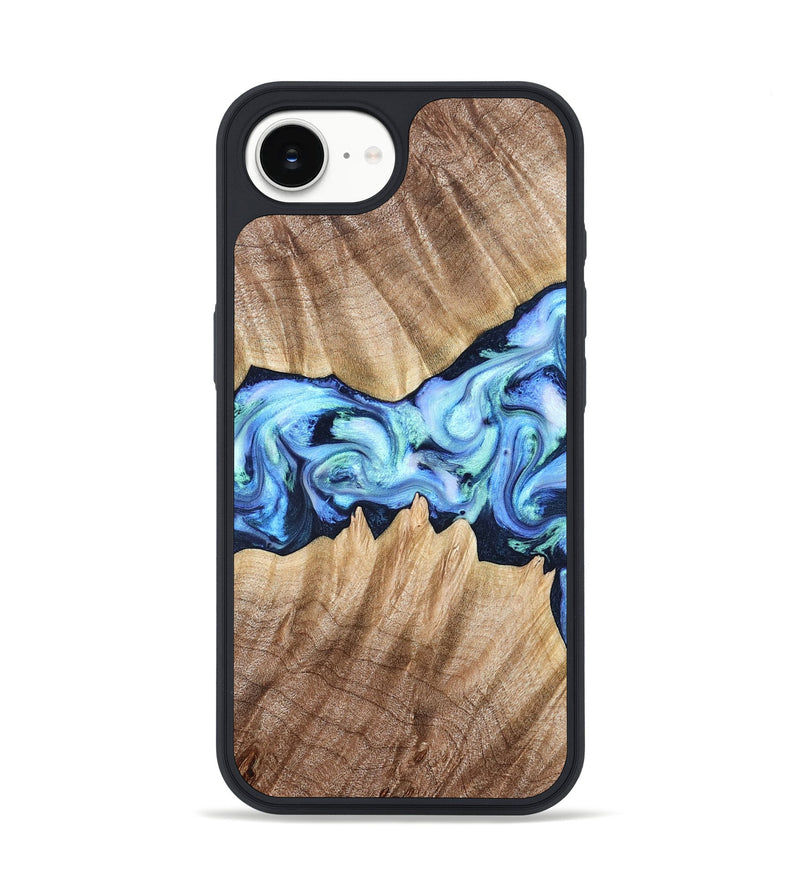 iPhone 17e Wood Phone Case - Kip (Blue, 823215)