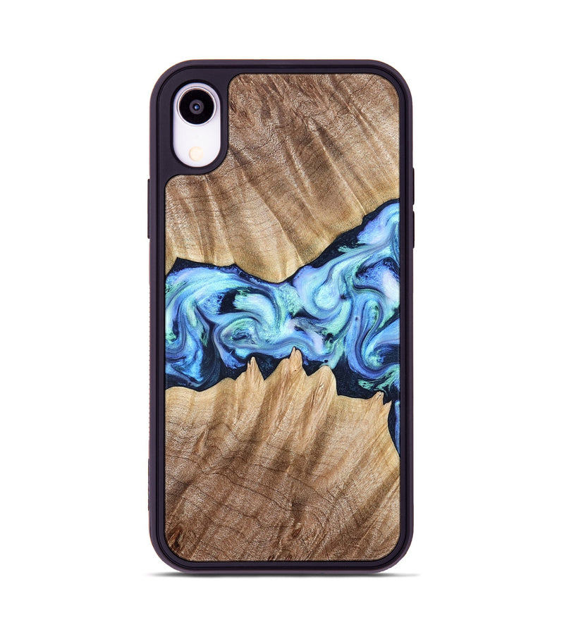 iPhone Xr Wood Phone Case - Kip (Blue, 823215)