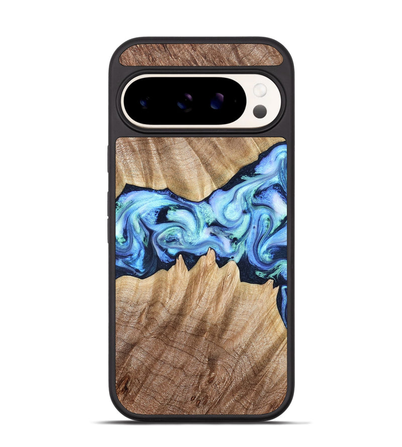 Pixel 9 Wood Phone Case - Kip (Blue, 823215)