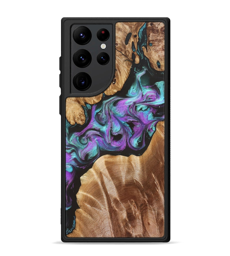 Galaxy S22 Ultra Wood Phone Case - Ouida (Purple, 823216)