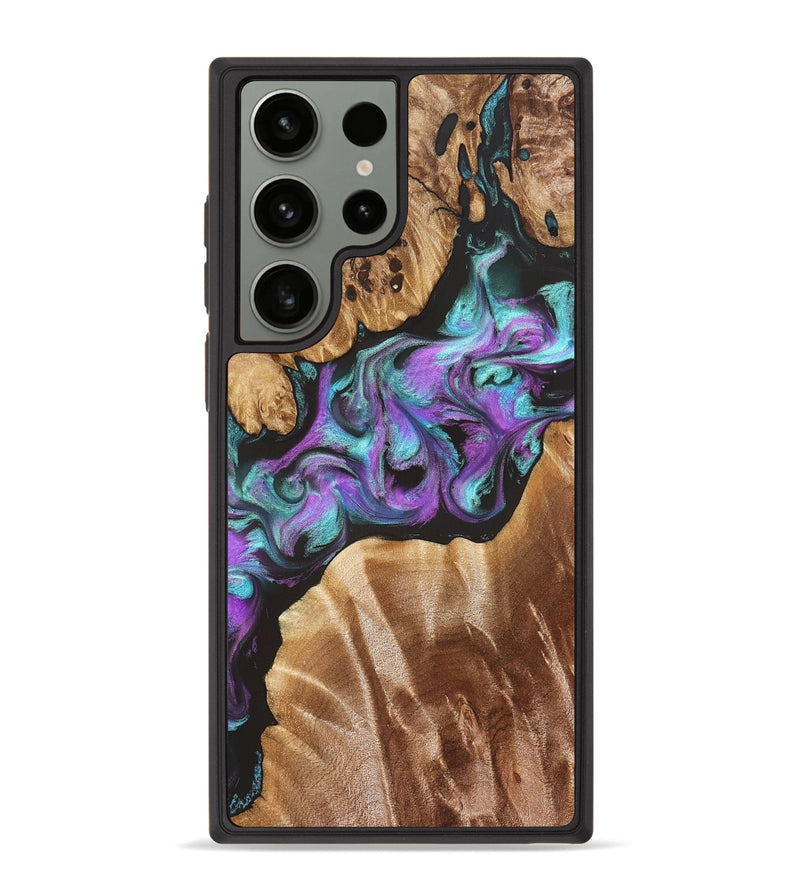 Galaxy S23 Ultra Wood Phone Case - Ouida (Purple, 823216)