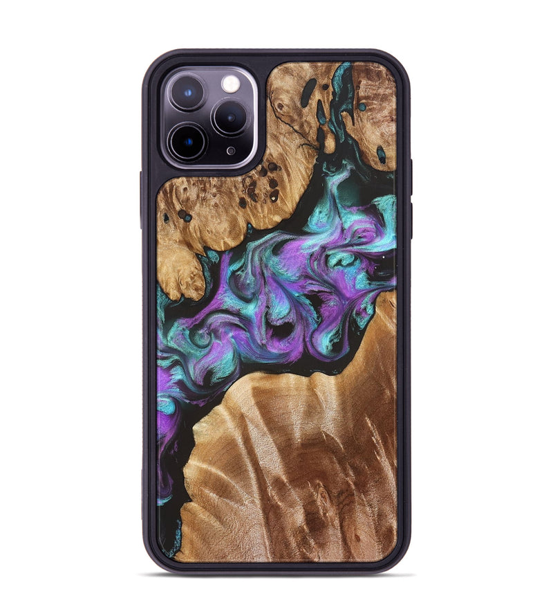 iPhone 11 Pro Max Wood Phone Case - Ouida (Purple, 823216)