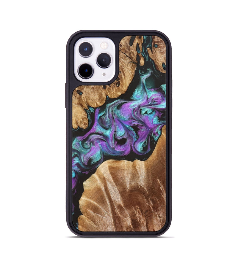 iPhone 11 Pro Wood Phone Case - Ouida (Purple, 823216)
