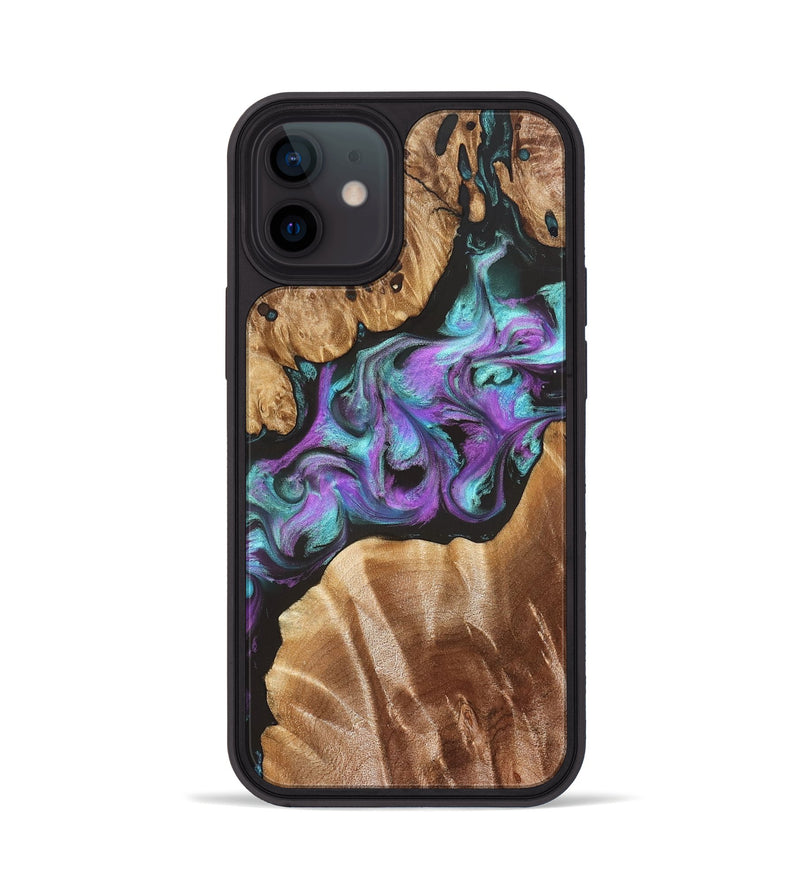 iPhone 12 Wood Phone Case - Ouida (Purple, 823216)