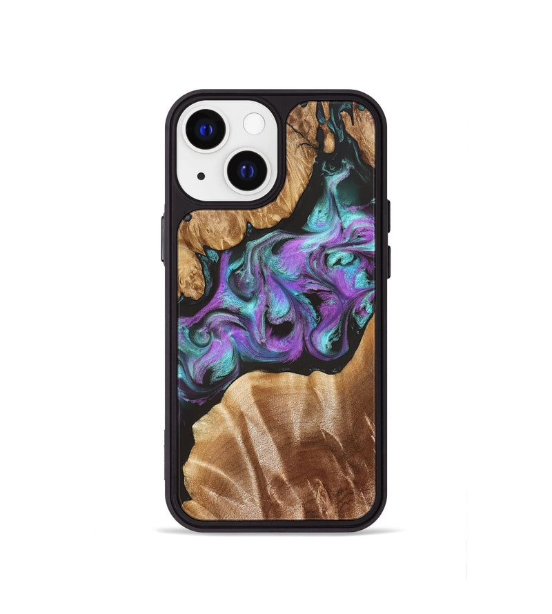 iPhone 13 mini Wood Phone Case - Ouida (Purple, 823216)