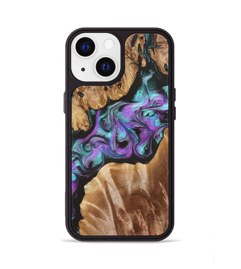 iPhone 13 Wood Phone Case - Ouida (Purple, 823216)