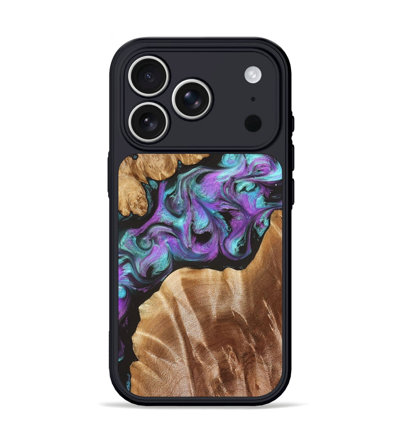 iPhone 17 Pro Wood Phone Case - Ouida (Purple, 823216)