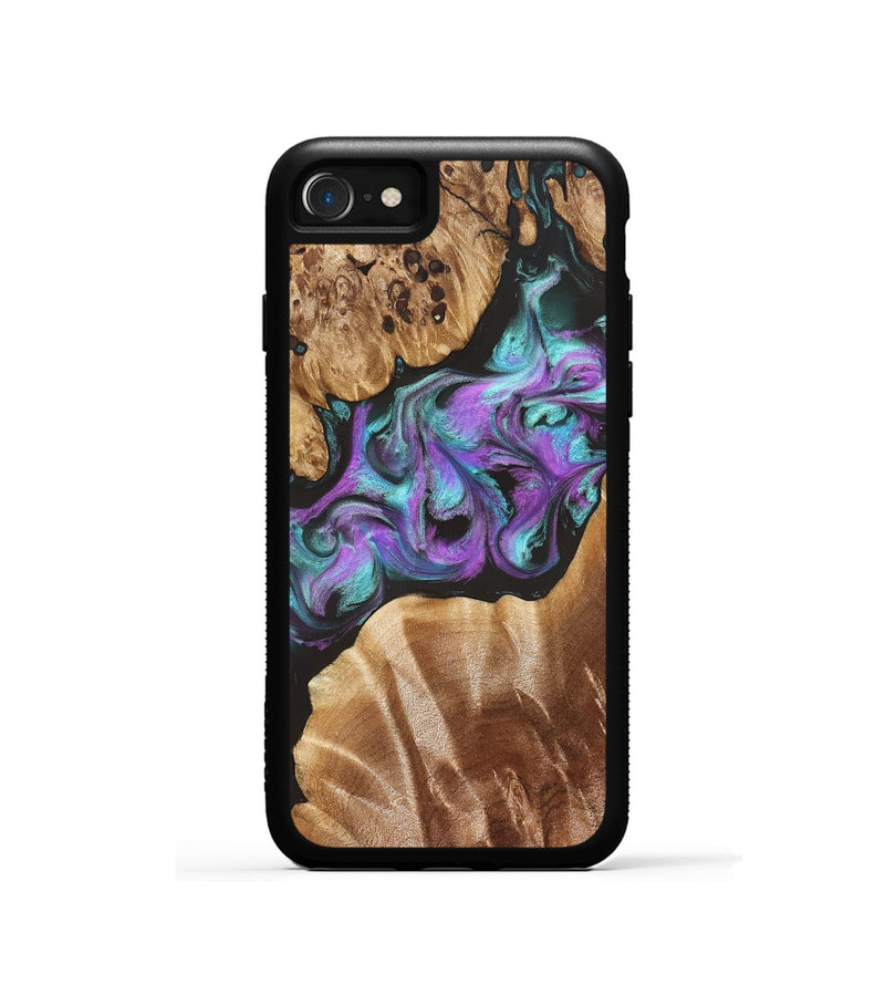 iPhone SE Wood Phone Case - Ouida (Purple, 823216)